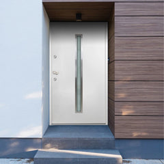 vidaXL Aluminium Front Door White 110x207.5 cm N6 (right opening) | SKU: 3059686 | Barcode: 8720286231548