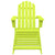 vidaXL Garden Adirondack Chair with Ottoman Solid Fir Wood Green | SKU: 315866 | Barcode: 8720286240472