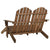 vidaXL 2-Seater Garden Adirondack Chair&Ottoman Fir Wood Brown | SKU: 315911 | Barcode: 8720286240922