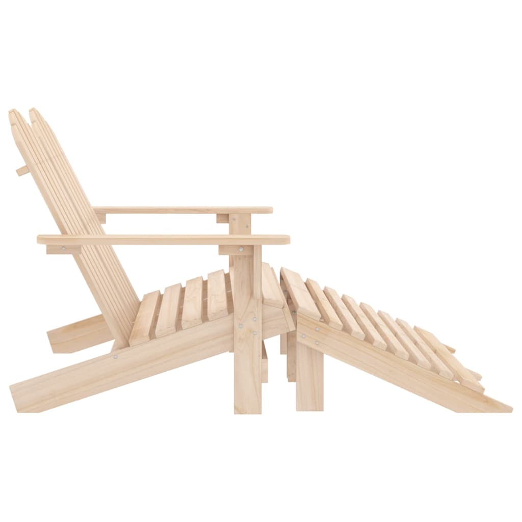 vidaXL 2-Seater Garden Adirondack Chair & Ottoman Fir Wood | SKU: 315912 | Barcode: 8720286240939