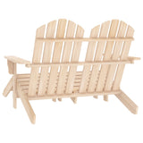 vidaXL 2-Seater Garden Adirondack Chair & Ottoman Fir Wood | SKU: 315912 | Barcode: 8720286240939