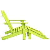 vidaXL 2-Seater Garden Adirondack Chair&Ottoman Fir Wood Green | SKU: 315916 | Barcode: 8720286240977