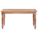 vidaXL Batavia Coffee Table 90x50x45 cm White Wash Solid Teak Wood | SKU: 316036 | Barcode: 8720286246863