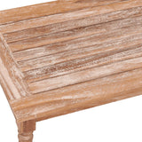 vidaXL Batavia Coffee Table 90x50x45 cm White Wash Solid Teak Wood | SKU: 316036 | Barcode: 8720286246863