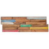vidaXL Wall Cladding Panels 10 pcs 1.03 m² Solid Teak Wood | SKU: 326169 | Barcode: 8720286290569