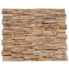vidaXL 3D Wall Cladding Panels 10 pcs 1.01 m² Solid Teak Wood | SKU: 326177 | Barcode: 8720286290644