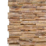 vidaXL 3D Wall Cladding Panels 10 pcs 1.01 m² Solid Teak Wood | SKU: 326177 | Barcode: 8720286290644