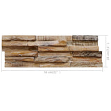 vidaXL 3D Wall Cladding Panels 10 pcs 1.01 m² Solid Teak Wood | SKU: 326177 | Barcode: 8720286290644