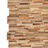 vidaXL 3D Wall Cladding Panels 10 pcs 1.08 m² Solid Teak Wood | SKU: 326178 | Barcode: 8720286290651