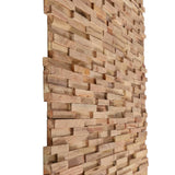 vidaXL 3D Wall Cladding Panels 10 pcs 1.08 m² Solid Teak Wood | SKU: 326178 | Barcode: 8720286290651