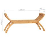 vidaXL Garden Bench 120 cm Solid Teak Wood N2 | SKU: 316150 | Barcode: 8720286314463