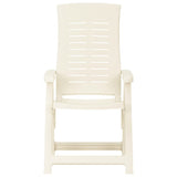 vidaXL Garden Reclining Chairs 2 pcs Plastic White | SKU: 315830 | Barcode: 8720286314531