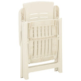 vidaXL Garden Reclining Chairs 2 pcs Plastic White | SKU: 315830 | Barcode: 8720286314531