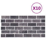 vidaXL 3D Wall Panels With Black & Grey Brick Design 10 pcs EPS | SKU: 149582 | Barcode: 8720286332016