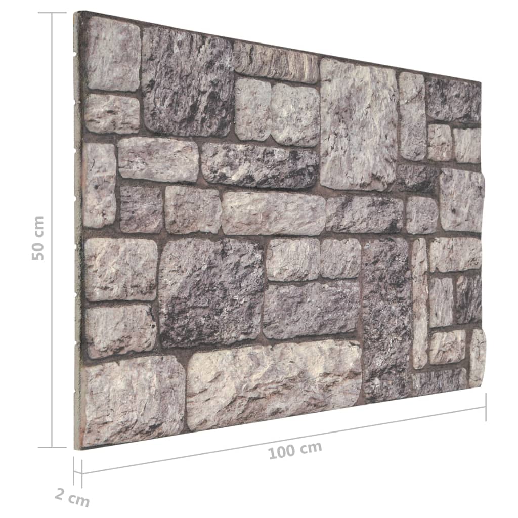 vidaXL 3D Wall Panels With Light Grey Brick Design 10 pcs EPS | SKU: 149586 | Barcode: 8720286332054