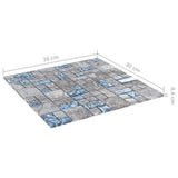vidaXL Mosaic Tiles 22 pcs Grey and Blue 30x30 cm Glass | SKU: 327310 | Barcode: 8720286341025