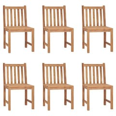 vidaXL Garden Chairs 6 pcs Solid Teak Wood | SKU: 3073086 | Barcode: 8720286448557