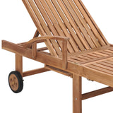 vidaXL Sun Loungers 2 pcs Solid Teak Wood | SKU: 3073169 | Barcode: 8720286449387