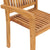 vidaXL Stacking Garden Chairs 4 pcs Solid Teak Wood | SKU: 3073207 | Barcode: 8720286449769
