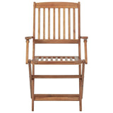 vidaXL Folding Outdoor Chairs 8 pcs Solid Acacia Wood | SKU: 3075084 | Barcode: 8720286460665