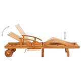 vidaXL Sun Loungers 2 pcs Solid Acacia Wood | SKU: 3077329 | Barcode: 8720286484326