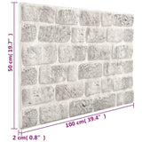 vidaXL 3D Wall Panels With Light Grey Brick Design 10 pcs EPS | SKU: 332924 | Barcode: 8720286493373