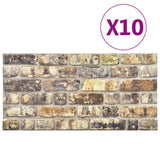 vidaXL 3D Wall Panels With Multicolour Brick Design 10 pcs EPS | SKU: 332928 | Barcode: 8720286493410