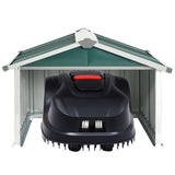 vidaXL Garden Robot Lawnmower Shed 92x97x63 cm Galvanised Steel Green | SKU: 150907 | Barcode: 8720286512760
