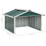 vidaXL Garden Robot Lawnmower Shed 92x97x63 cm Galvanised Steel Green | SKU: 150907 | Barcode: 8720286512760