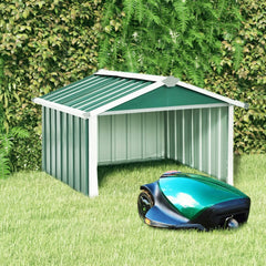 vidaXL Garden Robot Lawnmower Shed 92x97x63 cm Galvanised Steel Green | SKU: 150907 | Barcode: 8720286512760