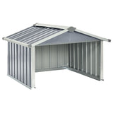 vidaXL Garden Robot Lawnmower Shed 92x97x63 cm Galvanised Steel Grey | SKU: 150908 | Barcode: 8720286512777