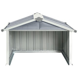 vidaXL Garden Robot Lawnmower Shed 92x97x63 cm Galvanised Steel Grey | SKU: 150908 | Barcode: 8720286512777