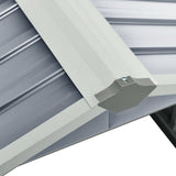 vidaXL Garden Robot Lawnmower Shed 92x97x63 cm Galvanised Steel Grey | SKU: 150908 | Barcode: 8720286512777