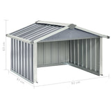 vidaXL Garden Robot Lawnmower Shed 92x97x63 cm Galvanised Steel Grey | SKU: 150908 | Barcode: 8720286512777
