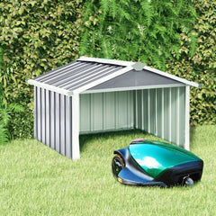 vidaXL Garden Robot Lawnmower Shed 92x97x63 cm Galvanised Steel Grey | SKU: 150908 | Barcode: 8720286512777