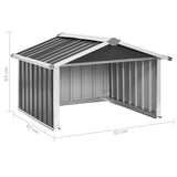 vidaXL Garden Robot Lawnmower Shed 92x97x63 cm Galvanised Steel Black | SKU: 150909 | Barcode: 8720286512784