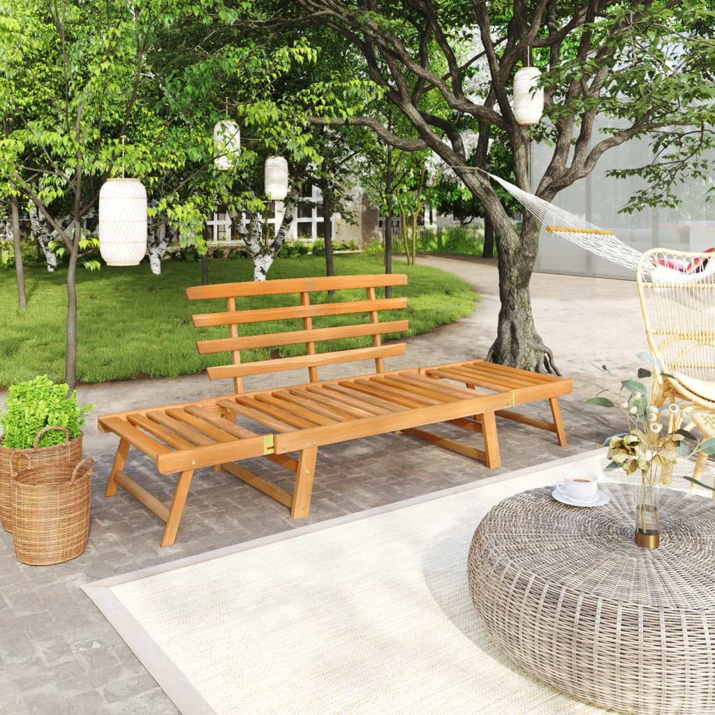 vidaXL Garden Bench 2-in-1 190 cm Solid Acacia Wood | SKU: 316471 | Barcode: 8720286543191