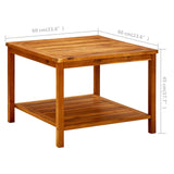 vidaXL Coffee Table 60x60x45 cm Solid Acacia Wood | SKU: 316403 | Barcode: 8720286543559