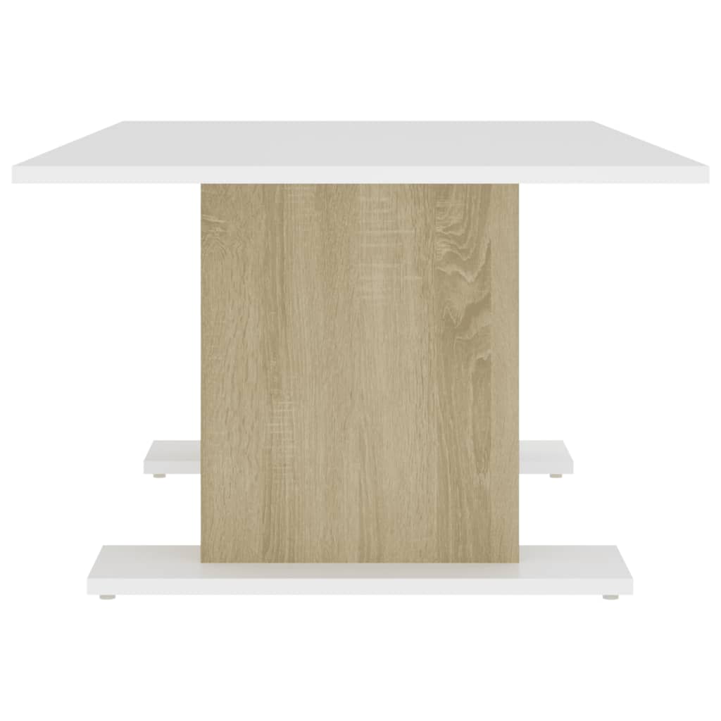 vidaXL Coffee Table White and Sonoma Oak 103.5x60x40 cm Chipboard | SKU: 806845 | Barcode: 8720286560464