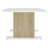 vidaXL Coffee Table White and Sonoma Oak 103.5x60x40 cm Chipboard | SKU: 806845 | Barcode: 8720286560464