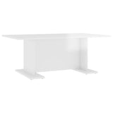 vidaXL Coffee Table High Gloss White 103.5x60x40 cm Chipboard | SKU: 806846 | Barcode: 8720286560471