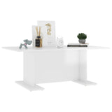 vidaXL Coffee Table High Gloss White 103.5x60x40 cm Chipboard | SKU: 806846 | Barcode: 8720286560471