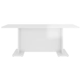 vidaXL Coffee Table High Gloss White 103.5x60x40 cm Chipboard | SKU: 806846 | Barcode: 8720286560471