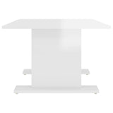 vidaXL Coffee Table High Gloss White 103.5x60x40 cm Chipboard | SKU: 806846 | Barcode: 8720286560471