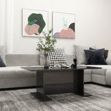 vidaXL Coffee Table High Gloss Black 103.5x60x40 cm Chipboard | SKU: 806847 | Barcode: 8720286560488