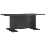 vidaXL Coffee Table High Gloss Grey 103.5x60x40 cm Chipboard | SKU: 806848 | Barcode: 8720286560495