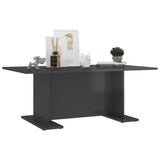 vidaXL Coffee Table High Gloss Grey 103.5x60x40 cm Chipboard | SKU: 806848 | Barcode: 8720286560495