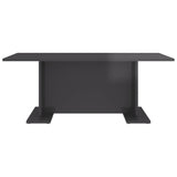 vidaXL Coffee Table High Gloss Grey 103.5x60x40 cm Chipboard | SKU: 806848 | Barcode: 8720286560495