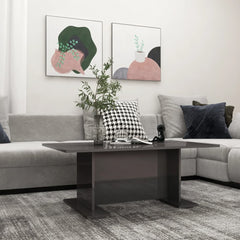 vidaXL Coffee Table High Gloss Grey 103.5x60x40 cm Chipboard | SKU: 806848 | Barcode: 8720286560495