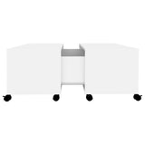 vidaXL Coffee Table White 75x75x38 cm Chipboard | SKU: 806867 | Barcode: 8720286560686